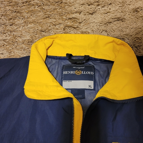 Henri Lloyd Sailing Jacket Blue Yellow Men’s Size XL - Picture 5 of 6